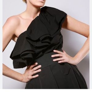 Lanvin for H&M one shoulder black dress